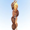 Pure Copper 8.5 Ft Leaves Rain Chain Rainwater Downspout