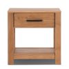 Farmhouse Traditional Pine Wood 1-Drawer Nightstand Bedside Table