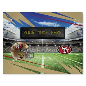 [Personalization Only] Official NFL 49ers - 62" x 84" Personalized Washable Rug