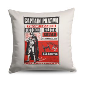 Disney Star Wars Episode 8 Vintage Signage Phasma Throw Pillow 18x18 Inches