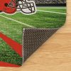 [Personalization Only] Official NFL Browns - 62" x 84" Personalized Washable Rug