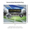 [Personalization Only] Official NFL Raiders - 62" x 84" Personalized Washable Rug