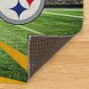 [Personalization Only] Official NFL Steelers - 62" x 84" Personalized Washable Rug