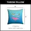 Disney The Little Mermaid Fun Ocean Throw Pillow 18X18 Inches