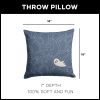 Ghost Shapes Throw Pillow 18X18 Inches