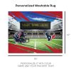 [Personalization Only] Official NFL Texans - 62" x 84" Personalized Washable Rug