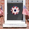 Wreaths for Front Door Modern Ndependence Day Wreath Patriot Wreath American Flag Red New Year Lights Fall Wreath with Pumpkins