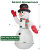 7.9FT Christmas Inflatable Giant Snowman Blow up Light up Snowman