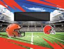 [Personalization Only] Official NFL Browns - 62" x 84" Personalized Washable Rug