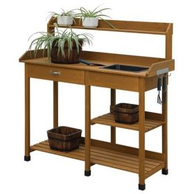 Outdoor Potting Table With Sink - Garden Workstation Outdoor Potting Table With Sink - Garden Workstation