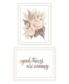 Trendy Decor 4U "Good Things are Coming" Framed Wall Art for Living Room, Wall Art Print for Home Decor, Bedroom Wall Art by House Fenway (Color: as Pic)