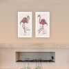 Trendy Decor 4U "Flamingo's - A matrix colors!" Framed Wall Art for Living Room, Wall Art Print for Home Decor, Bedroom Wall Art by Cindy Jacobs