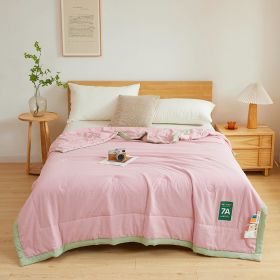 Antibacterial Raw Cotton Washable Summer Cool Quilt (Option: Cherry Blossom Powder-200X230cm)